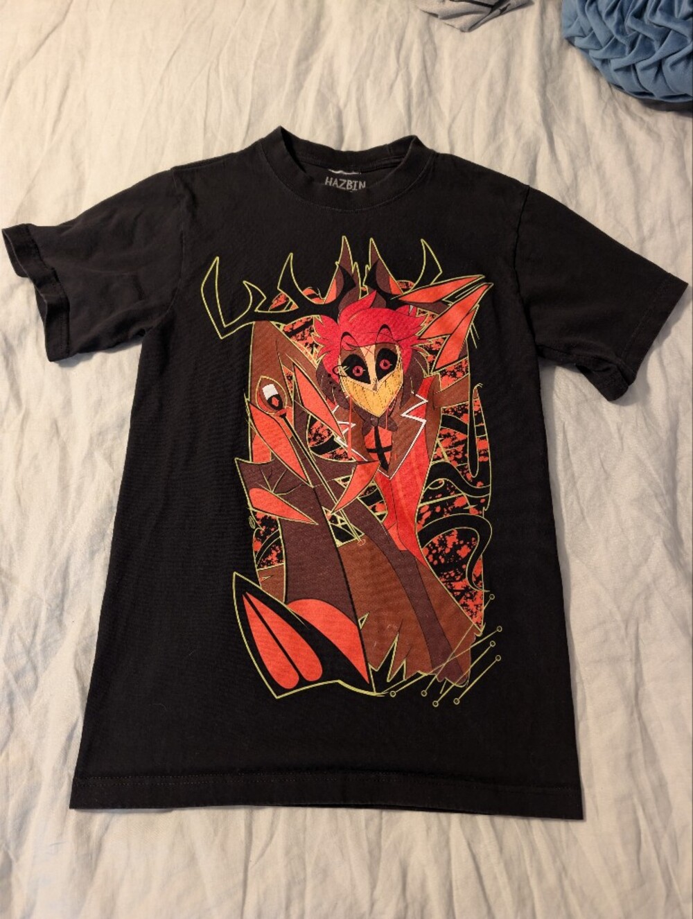 Hazbin Hotel Alastor Graphic Tee Shirt Small Black A24